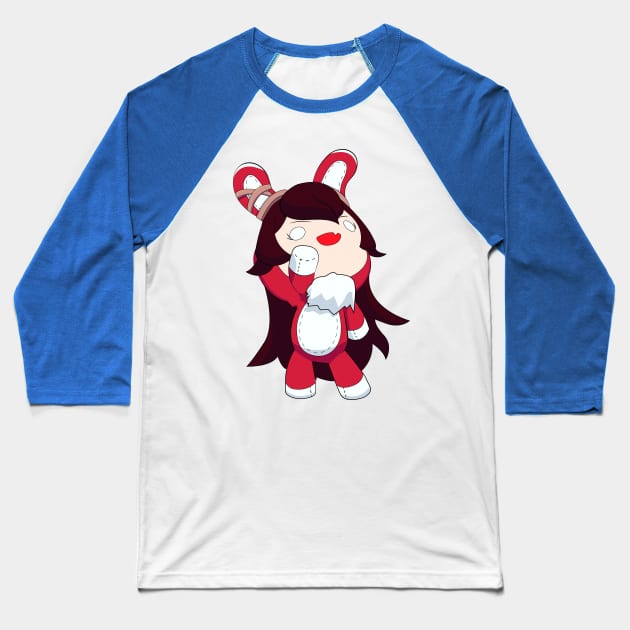 Amber dance doll Baseball T-Shirt by MigiDesu